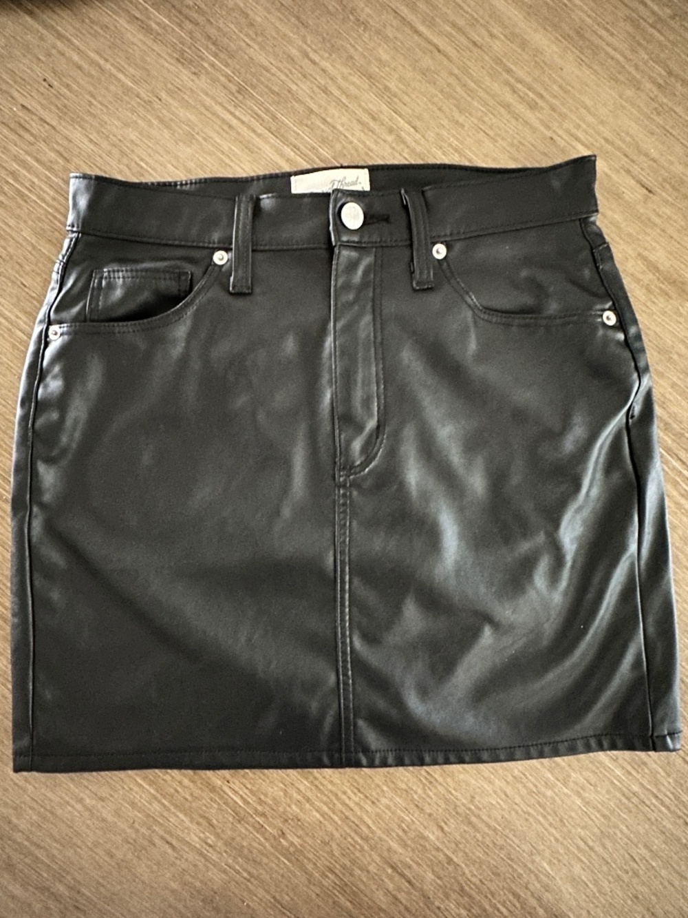 Universal Thread black faux leather mini 4